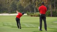 Tiger's advises his son to not copy his swing